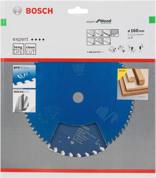 Bosch list kružne testere Expert for Wood 160 x 20 x 2,2 mm, 36 - 2608644017 List kružne testere za drvo BOSCH Madras doo Beograd