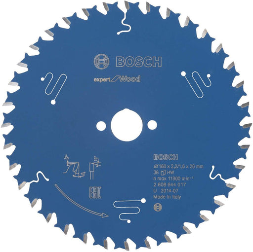 Bosch list kružne testere Expert for Wood 160 x 20 x 2,2 mm, 36 - 2608644017 List kružne testere za drvo BOSCH Madras doo Beograd