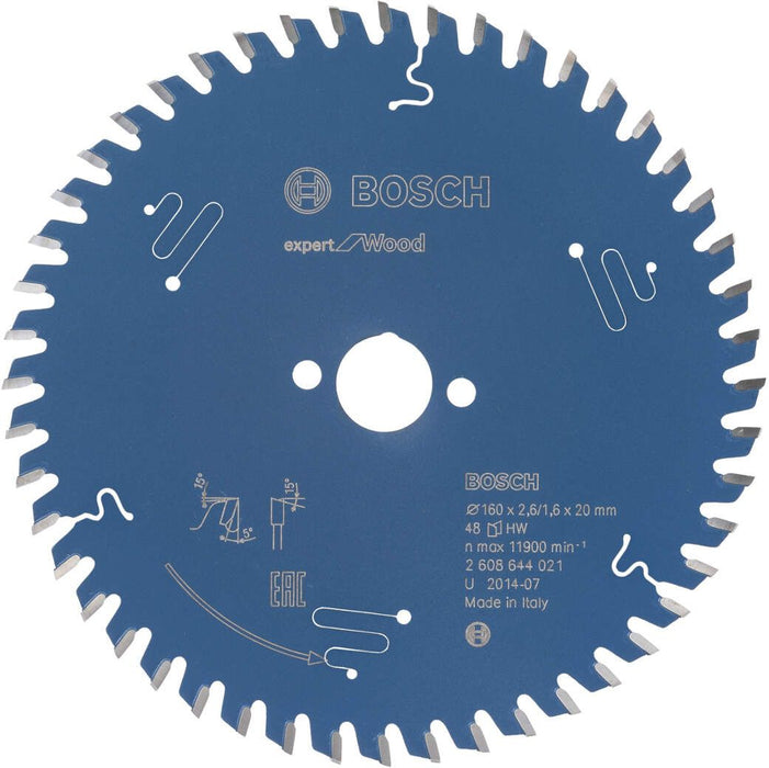 Bosch list kružne testere Expert for Wood 160 x 20 x 2,6 mm, 48 - 2608644021 List kružne testere za drvo BOSCH Madras doo Beograd