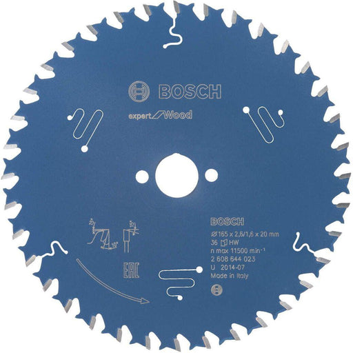 Bosch list kružne testere Expert for Wood 165 x 20 x 2,6 mm, 36 - 2608644023 List kružne testere za drvo BOSCH Madras doo Beograd