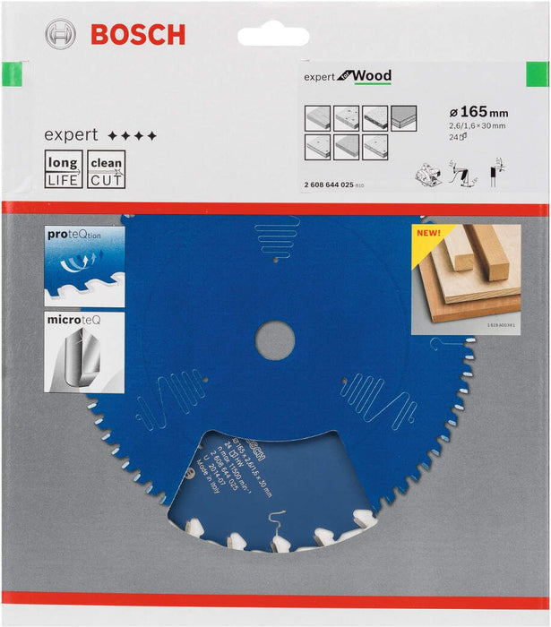 Bosch list kružne testere Expert for Wood 165 x 30 x 2,6 mm, 24 - 2608644025 List kružne testere za drvo BOSCH Madras doo Beograd