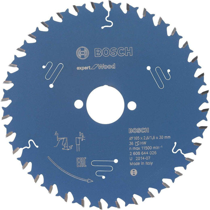 Bosch list kružne testere Expert for Wood 165 x 30 x 2,6 mm, 36 - 2608644026 List kružne testere za drvo BOSCH Madras doo Beograd