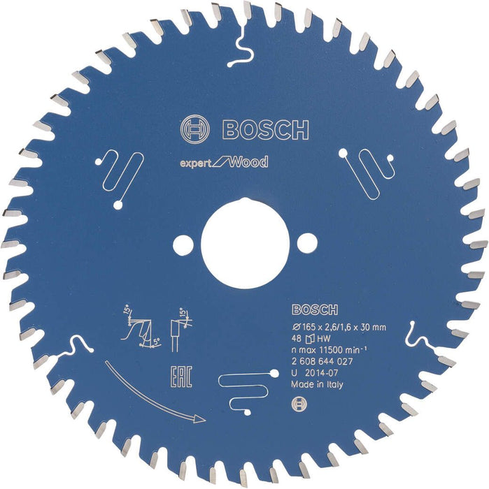 Bosch list kružne testere Expert for Wood 165 x 30 x 2,6 mm, 48 - 2608644027 List kružne testere za drvo BOSCH Madras doo Beograd