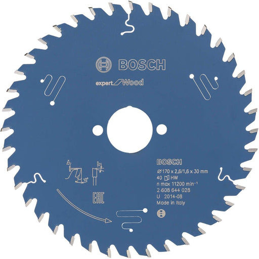 Bosch list kružne testere Expert for Wood 170 x 30 x 2,6 mm, 40 - 2608644028 List kružne testere za drvo BOSCH Madras doo Beograd