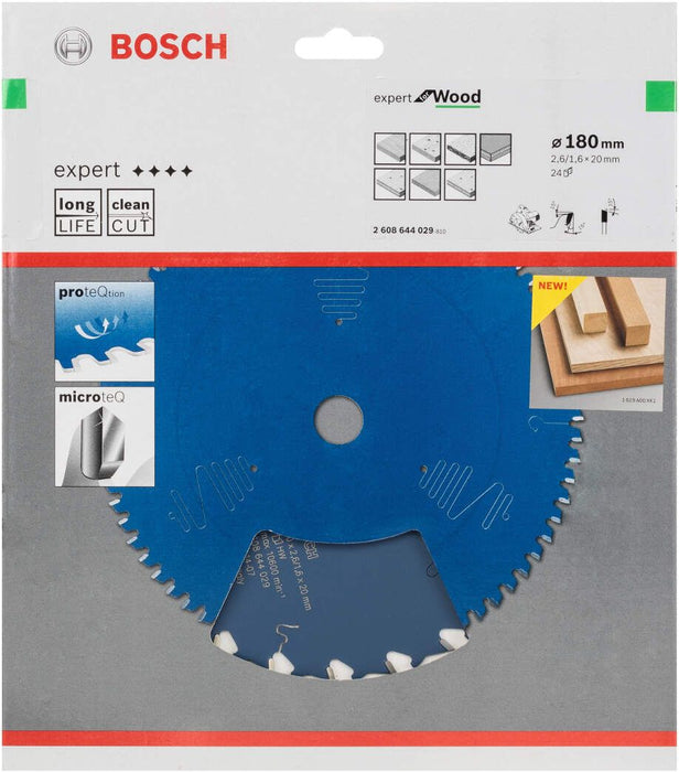 Bosch list kružne testere Expert for Wood 180 x 20 x 2,6 mm, 24 - 2608644029 List kružne testere za drvo BOSCH Madras doo Beograd