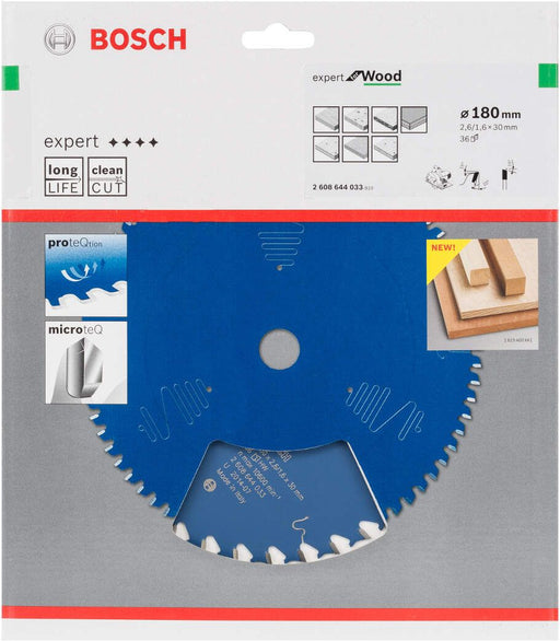 Bosch list kružne testere Expert for Wood 180 x 30 x 2,6 mm, 36 - 2608644033 List kružne testere za drvo BOSCH Madras doo Beograd