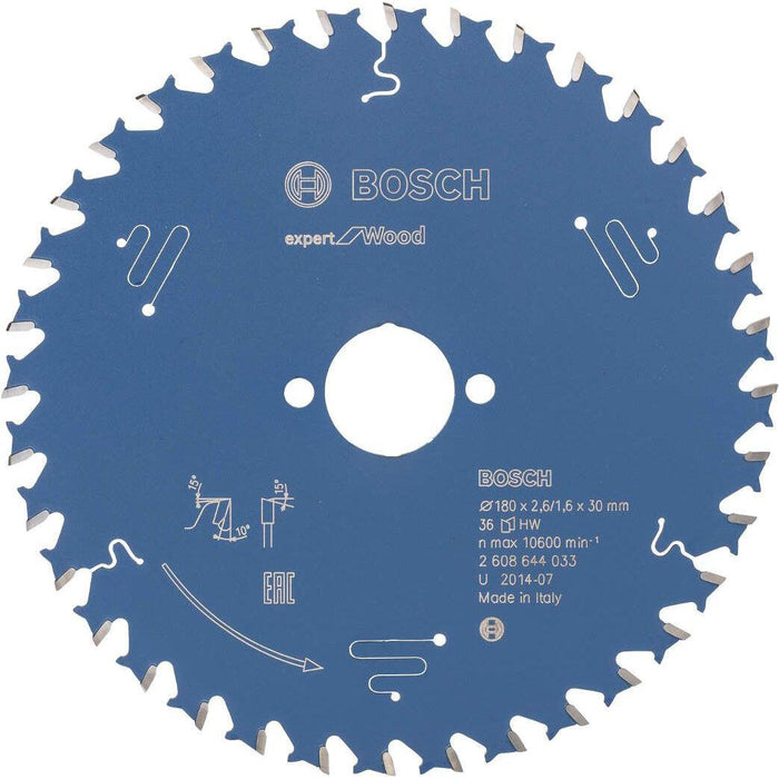 Bosch list kružne testere Expert for Wood 180 x 30 x 2,6 mm, 36 - 2608644033 List kružne testere za drvo BOSCH Madras doo Beograd