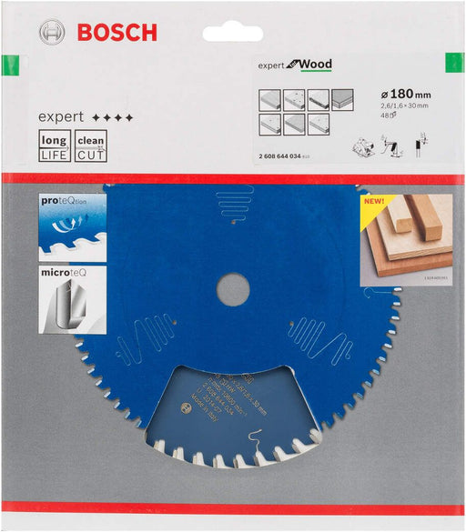 Bosch list kružne testere Expert for Wood 180 x 30 x 2,6 mm, 48 - 2608644034 List kružne testere za drvo BOSCH Madras doo Beograd