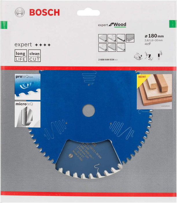 Bosch list kružne testere Expert for Wood 180 x 30 x 2,6 mm, 48 - 2608644034 List kružne testere za drvo BOSCH Madras doo Beograd