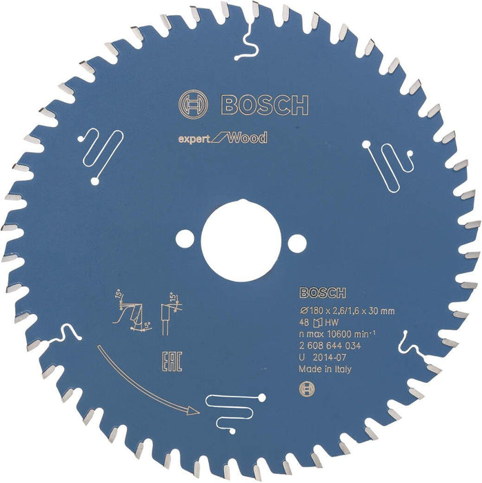 Bosch list kružne testere Expert for Wood 180 x 30 x 2,6 mm, 48 - 2608644034 List kružne testere za drvo BOSCH Madras doo Beograd