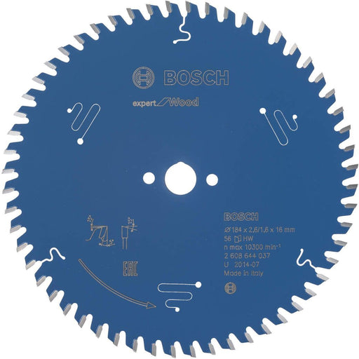 Bosch list kružne testere Expert for Wood 184 x 16 x 2,6 mm, 56 - 2608644037 List kružne testere za drvo BOSCH Madras doo Beograd