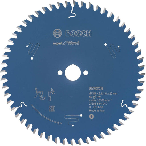 Bosch list kružne testere Expert for Wood 184 x 20 x 2,6 mm, 56 - 2608644040 List kružne testere za drvo BOSCH Madras doo Beograd