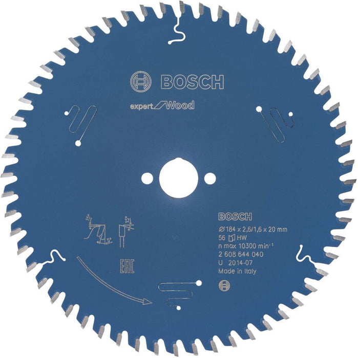 Bosch list kružne testere Expert for Wood 184 x 20 x 2,6 mm, 56 - 2608644040 List kružne testere za drvo BOSCH Madras doo Beograd