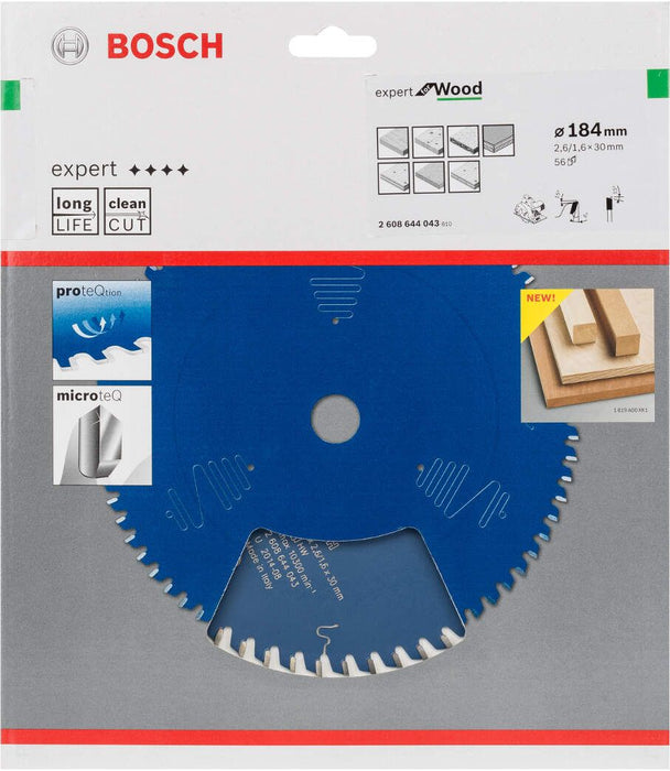 Bosch list kružne testere Expert for Wood 184 x 30 x 2,6 mm, 56 - 2608644043 List kružne testere za drvo BOSCH Madras doo Beograd