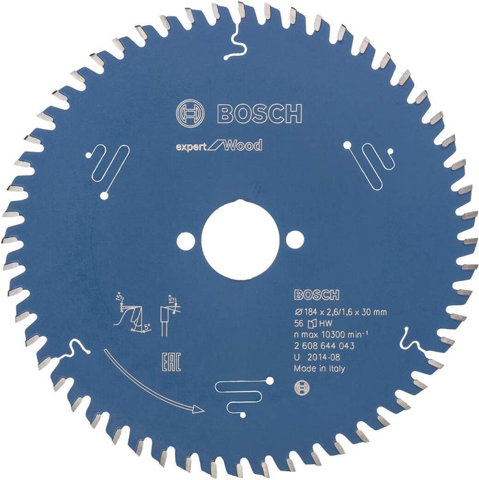 Bosch list kružne testere Expert for Wood 184 x 30 x 2,6 mm, 56 - 2608644043 List kružne testere za drvo BOSCH Madras doo Beograd