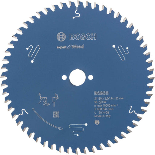Bosch list kružne testere Expert for Wood 190 x 20 x 2,6 mm, 56 - 2608644046 List kružne testere za drvo BOSCH Madras doo Beograd