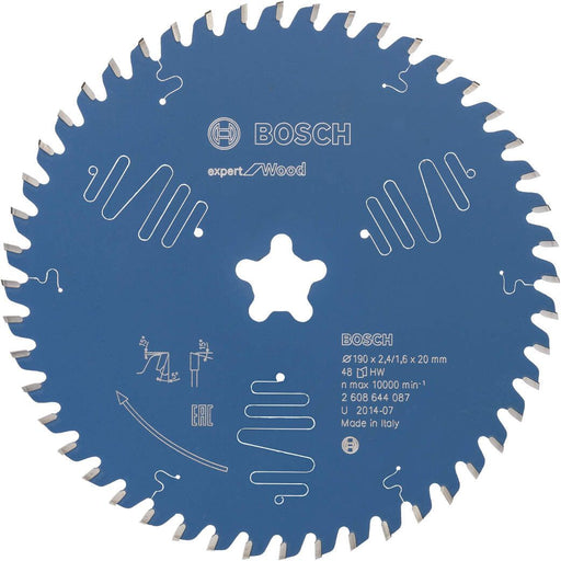 Bosch list kružne testere Expert for Wood 190 x 2,4 mm, 48 - 2608644087 List kružne testere za drvo BOSCH Madras doo Beograd