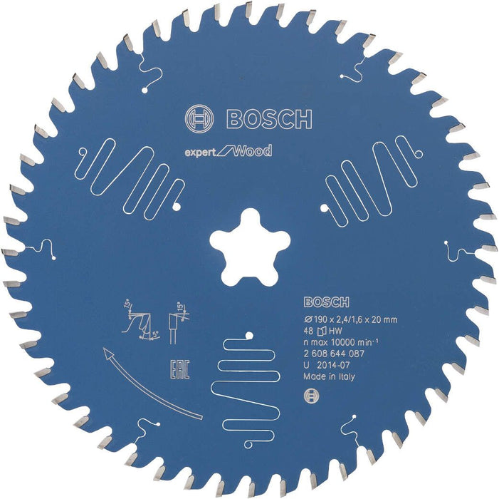 Bosch list kružne testere Expert for Wood 190 x 2,4 mm, 48 - 2608644087 List kružne testere za drvo BOSCH Madras doo Beograd