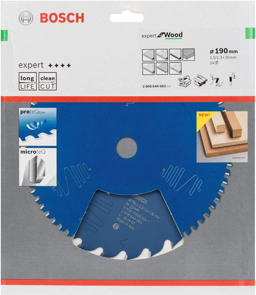 Bosch list kružne testere Expert for Wood 190 x 30 x 2,0 mm, 24 - 2608644083 List kružne testere za drvo BOSCH Madras doo Beograd