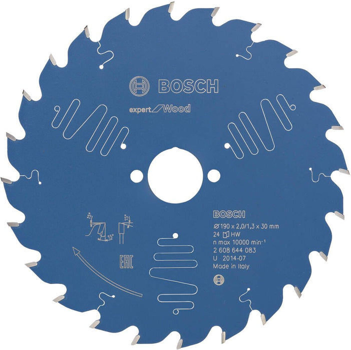 Bosch list kružne testere Expert for Wood 190 x 30 x 2,0 mm, 24 - 2608644083 List kružne testere za drvo BOSCH Madras doo Beograd