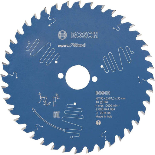 Bosch list kružne testere Expert for Wood 190 x 30 x 2,0 mm, 40 - 2608644084 List kružne testere za drvo BOSCH Madras doo Beograd