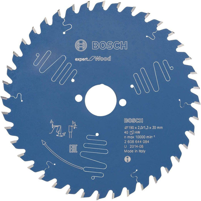 Bosch list kružne testere Expert for Wood 190 x 30 x 2,0 mm, 40 - 2608644084 List kružne testere za drvo BOSCH Madras doo Beograd