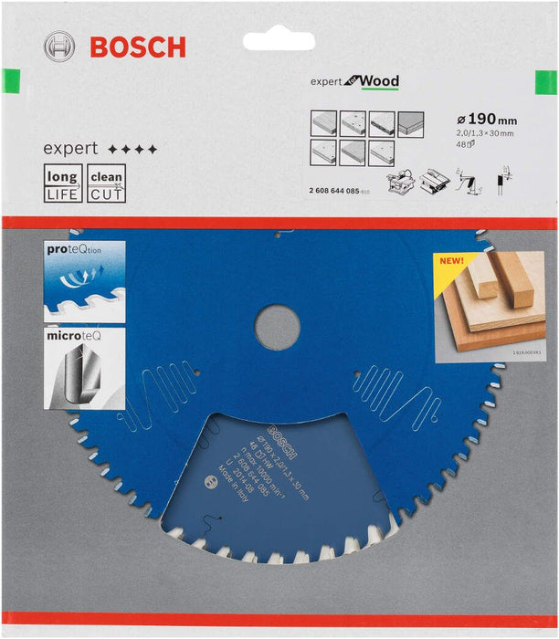 Bosch list kružne testere Expert for Wood 190 x 30 x 2,0 mm, 48 - 2608644085 List kružne testere za drvo BOSCH Madras doo Beograd