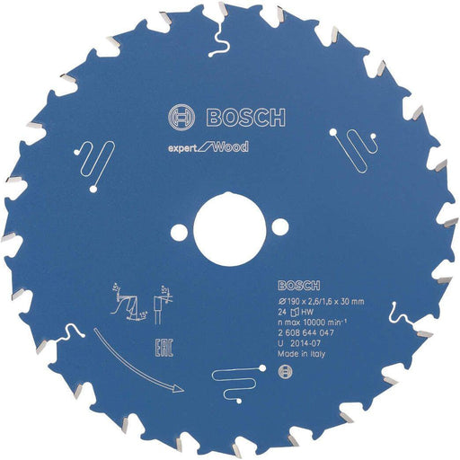Bosch list kružne testere Expert for Wood 190 x 30 x 2,6 mm, 24 - 2608644047 List kružne testere za drvo BOSCH Madras doo Beograd
