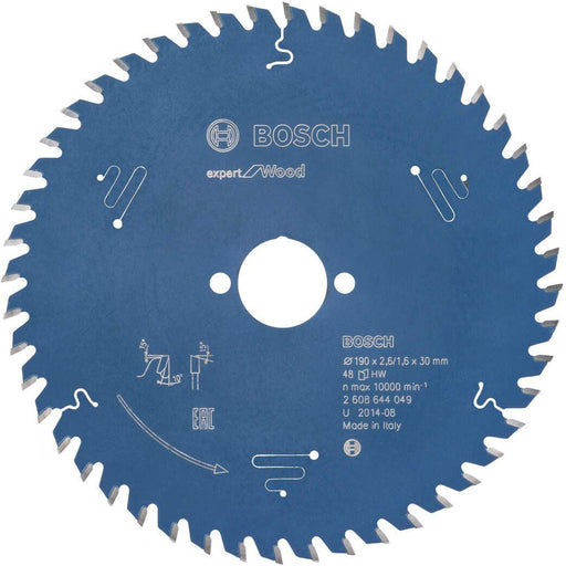 Bosch list kružne testere Expert for Wood 190 x 30 x 2,6 mm, 48 - 2608644049 List kružne testere za drvo BOSCH Madras doo Beograd