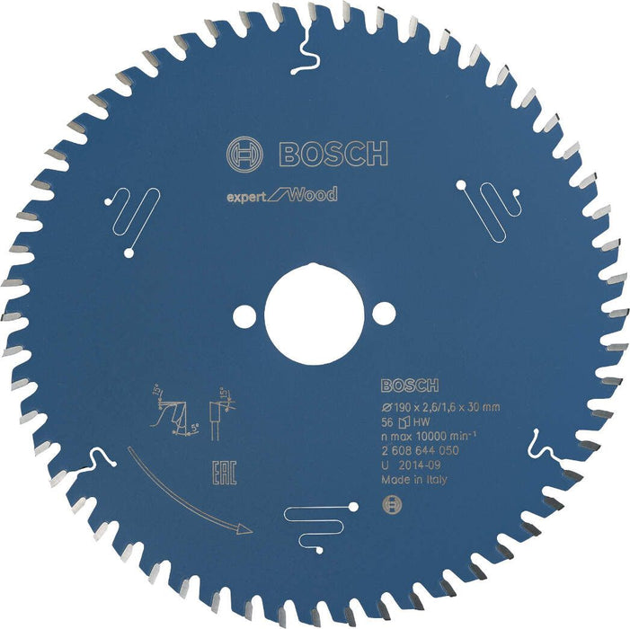 Bosch list kružne testere Expert for Wood 190 x 30 x 2,6 mm, 56 - 2608644050 List kružne testere za drvo BOSCH Madras doo Beograd