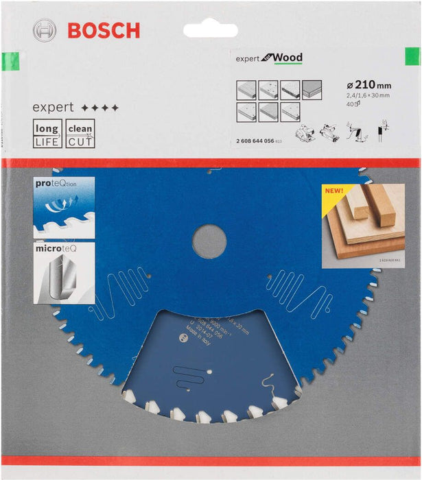 Bosch list kružne testere Expert for Wood 210 x 30 x 2,4 mm, 40 - 2608644056 List kružne testere za drvo BOSCH Madras doo Beograd
