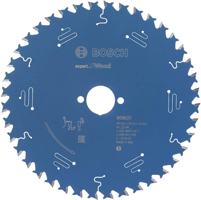 Bosch list kružne testere Expert for Wood 210 x 30 x 2,4 mm, 40 - 2608644056 List kružne testere za drvo BOSCH Madras doo Beograd