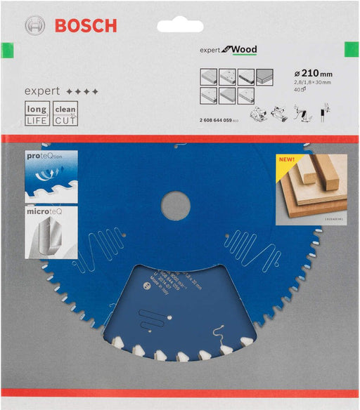 Bosch list kružne testere Expert for Wood 210 x 30 x 2,8 mm, 40 - 2608644059 List kružne testere za drvo BOSCH Madras doo Beograd