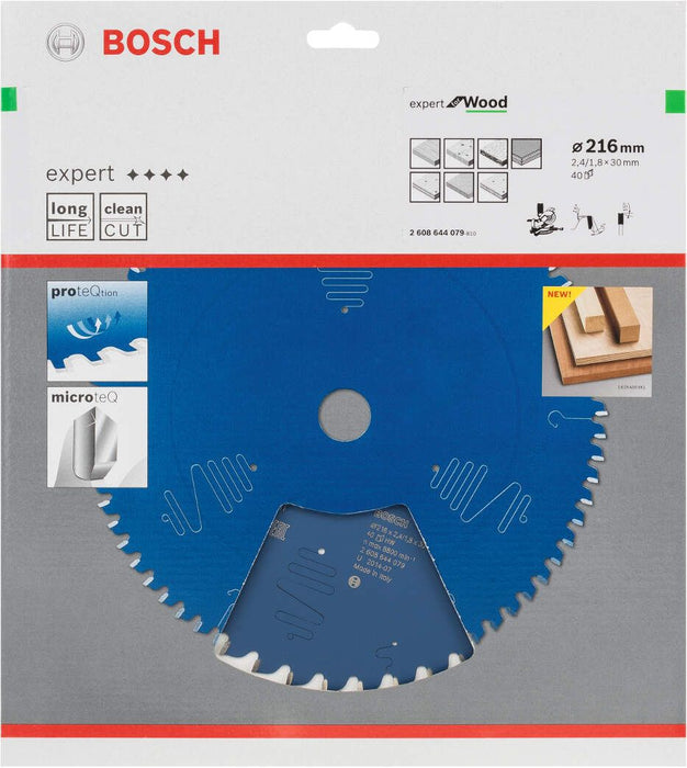 Bosch list kružne testere Expert for Wood 216 x 30 x 2,4 mm, 40 - 2608644079 List kružne testere za drvo BOSCH Madras doo Beograd