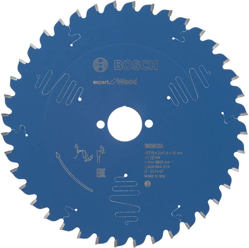 Bosch list kružne testere Expert for Wood 216 x 30 x 2,4 mm, 40 - 2608644079 List kružne testere za drvo BOSCH Madras doo Beograd