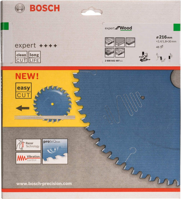 Bosch list kružne testere Expert for Wood 216 x 30 x 2,4 mm, 48 - 2608642497 List kružne testere za drvo BOSCH BOSCH-2608642497 Madras doo Beograd