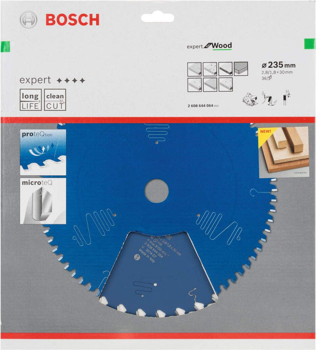 Bosch list kružne testere Expert for Wood 235 x 30 x 2,8 mm, 36 - 2608644064 List kružne testere za drvo BOSCH Madras doo Beograd