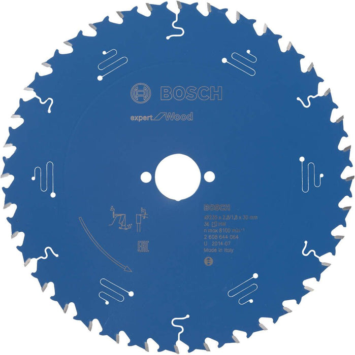 Bosch list kružne testere Expert for Wood 235 x 30 x 2,8 mm, 36 - 2608644064 List kružne testere za drvo BOSCH Madras doo Beograd