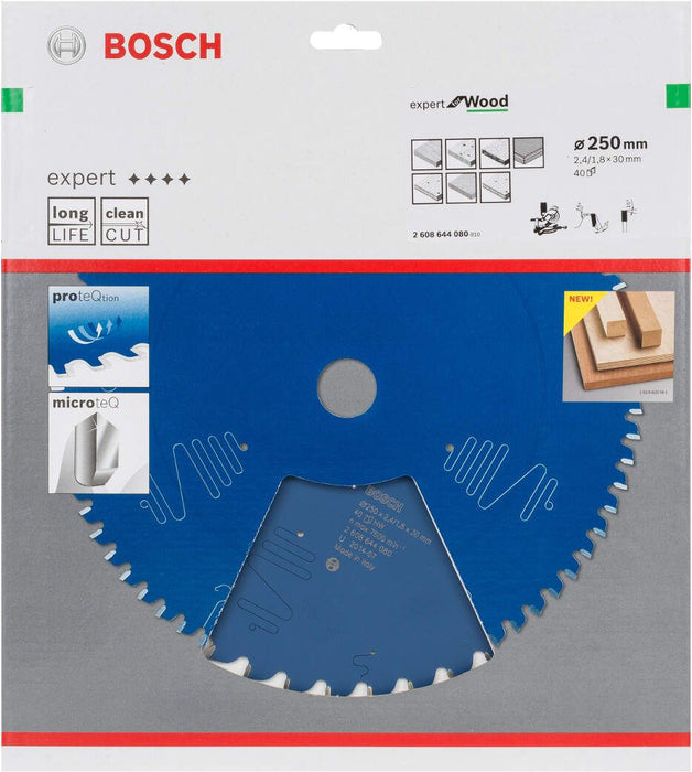 Bosch list kružne testere Expert for Wood 250 x 30 x 2,4 mm, 40 - 2608644080 List kružne testere za drvo BOSCH Madras doo Beograd