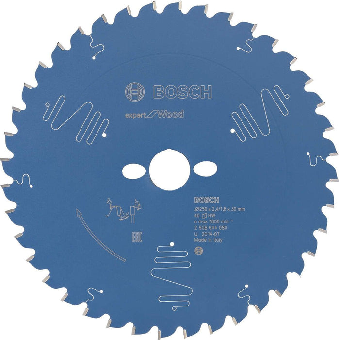 Bosch list kružne testere Expert for Wood 250 x 30 x 2,4 mm, 40 - 2608644080 List kružne testere za drvo BOSCH Madras doo Beograd
