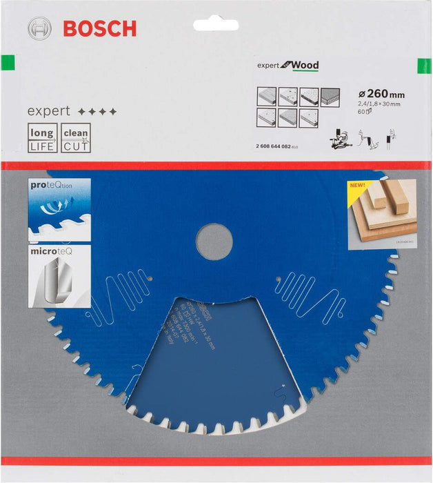 Bosch list kružne testere Expert for Wood 260 x 30 x 2,4 mm, 60 - 2608644082 List kružne testere za drvo BOSCH Madras doo Beograd