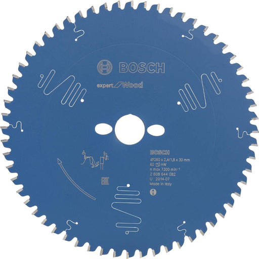 Bosch list kružne testere Expert for Wood 260 x 30 x 2,4 mm, 60 - 2608644082 List kružne testere za drvo BOSCH Madras doo Beograd