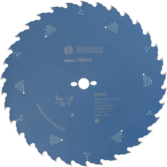 Bosch list kružne testere Expert for Wood 450 x 30 x 4,5 mm, 34 - 2608644078 List kružne testere za drvo BOSCH Madras doo Beograd