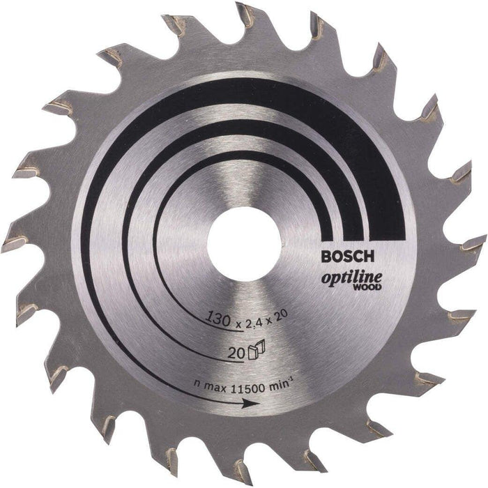 Bosch list kružne testere Optiline Wood 130 x 20/16 x 2,4 mm, 20 - 2608640582 List kružne testere za drvo BOSCH BOSCH-2608640582 Madras doo Beograd