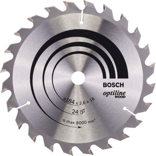 Bosch list kružne testere Optiline Wood 184 x 16 x 2,6 mm, 24 - 2608640817 List kružne testere za drvo BOSCH BOSCH-2608640817 Madras doo Beograd