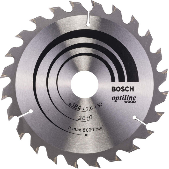 Bosch list kružne testere Optiline Wood 184 x 30 x 2,6 mm, 24 - 2608640610 List kružne testere za drvo BOSCH Madras doo Beograd