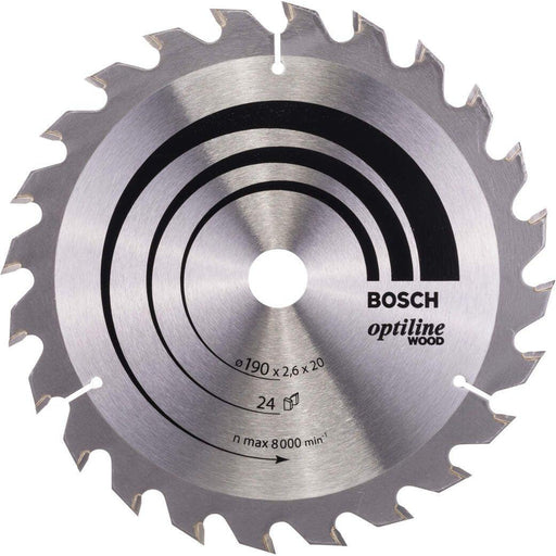 Bosch list kružne testere Optiline Wood 190 x 20/16 x 2,6 mm, 24 - 2608640612 List kružne testere za drvo BOSCH Madras doo Beograd