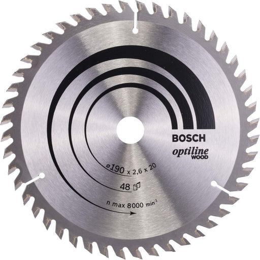 Bosch list kružne testere Optiline Wood 190 x 20/16 x 2,6 mm, 48 - 2608640614 List kružne testere za drvo BOSCH Madras doo Beograd