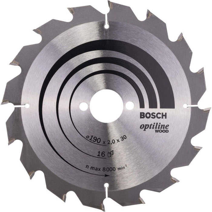 Bosch list kružne testere Optiline Wood 190 x 30 x 2,0 mm, 16 - 2608641184 List kružne testere za drvo BOSCH BOSCH-2608641184 Madras doo Beograd