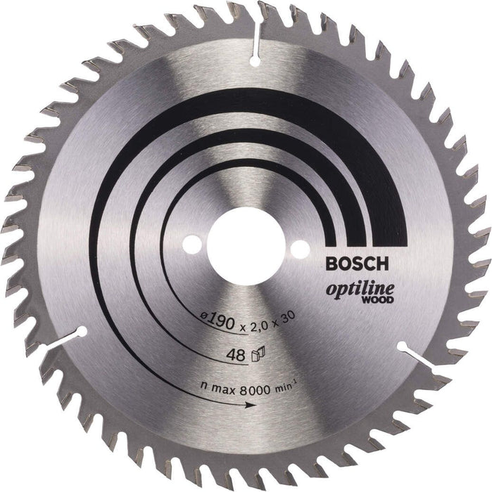 Bosch list kružne testere Optiline Wood 190 x 30 x 2,0 mm, 48 - 2608641186 List kružne testere za drvo BOSCH BOSCH-2608641186 Madras doo Beograd